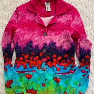 Colorful Floral XS Jacket/Blazer - Pink Multicolor